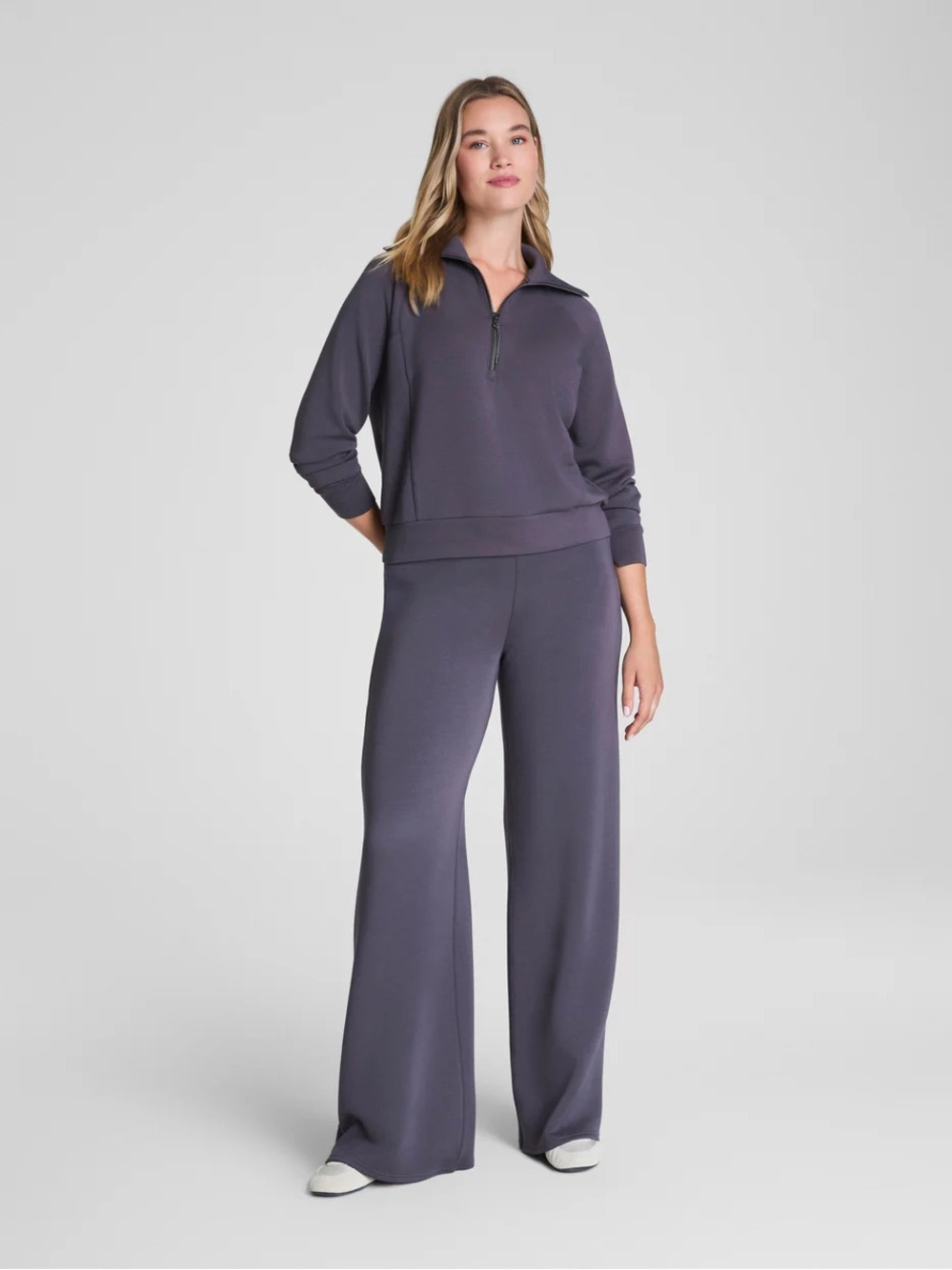 SPANX AirEssentials Wide Leg Pants – Storm – Petite Medium